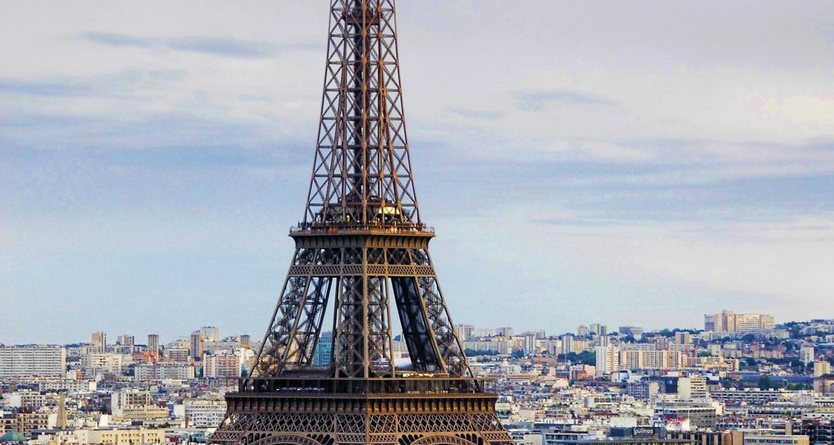 The Eiffel Tower from below